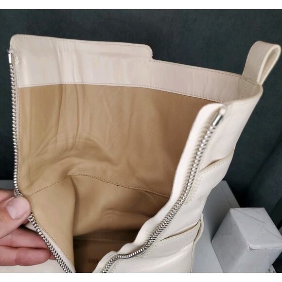 Tamara Mellon White Perfecto Ankle 50 Boot Made in Italy EU 39 US 8.5 MSRP $995 - Picture 12 of 16